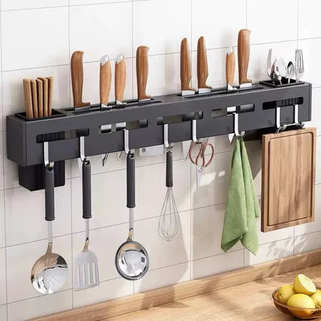 SuportFlex - Suporte de Ferro Para Armazenamento De Facas Ganchos Talheres Utensílios De Cozinha - Entrega Grátis