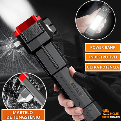 Lanterna Tática Indestrutível 4 em 1 - Ultra Potência - Compre 01 LEVE 02 - ÚLTIMO DIA NA PROMOÇÃO
