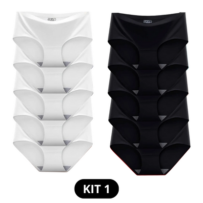[LEVE 10 PELO VALOR DE 5] Calcinha Culot Confort™ Cos Alta [NA COMPRA DE 5 LEVE MAIS 5 TOTALMENTE GRATIS]