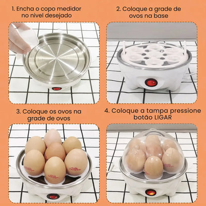EggCook - Cozedor de Ovos Elétrico Portátil - Entrega Grátis
