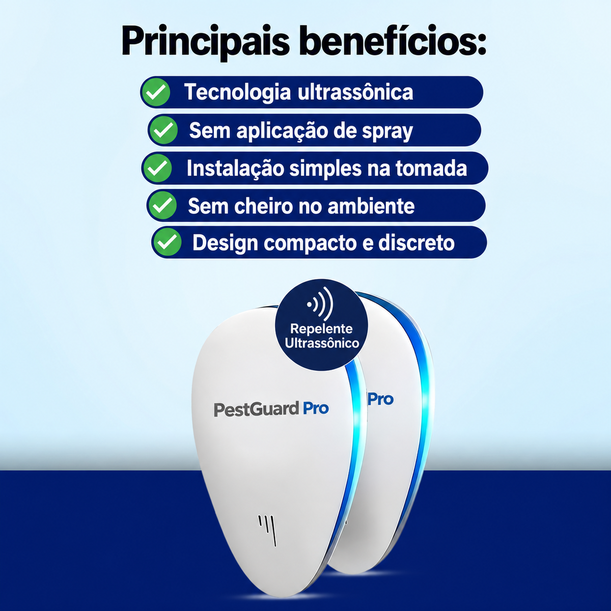 PestGuard Pro - Repelente Ultrassônico