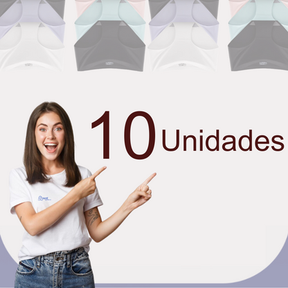 [LEVE 10 PELO VALOR DE 5] Calcinha Culot Confort™ Cos Alta [NA COMPRA DE 5 LEVE MAIS 5 TOTALMENTE GRATIS]