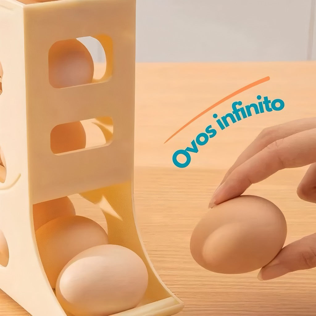 Ovolar - Organizador de Ovos com Rolagem Automática - Entrega Grátis